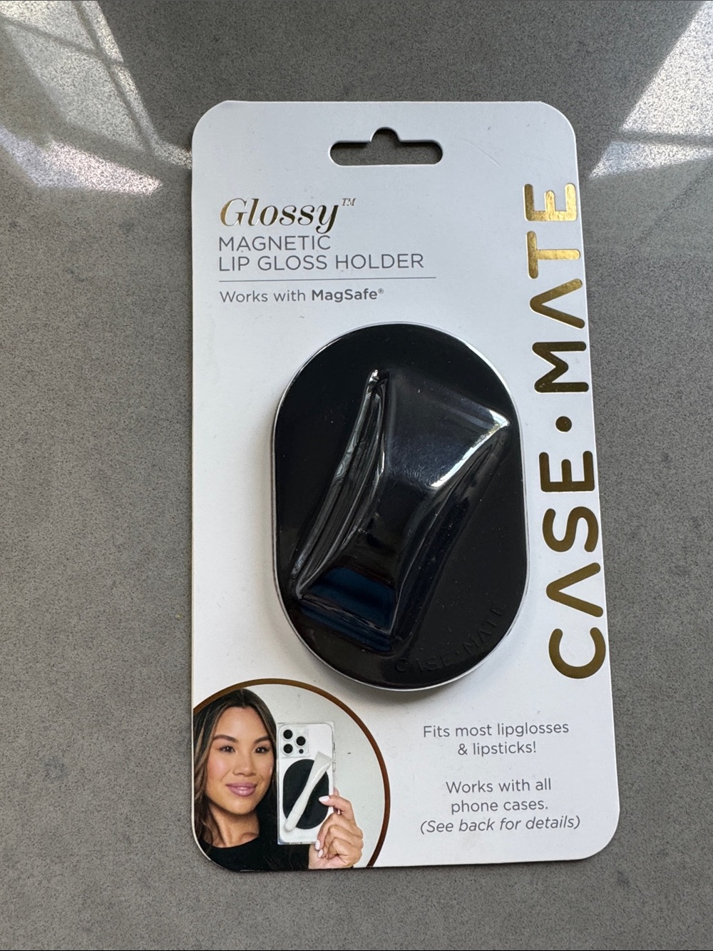 Case-Mate - Glossy - Magnetic Lip Gloss Holder - Black